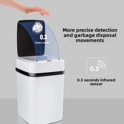 13L Automatic Sensor Trash Can – Touchless Waterproof Bin for Kitchen & Bathroom