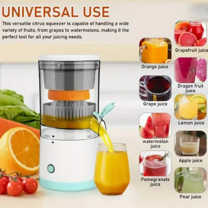 Portable Electric Juicer USB Rechargeable – Fresh Fruit Juice Maker with Automatic Pulp Separation