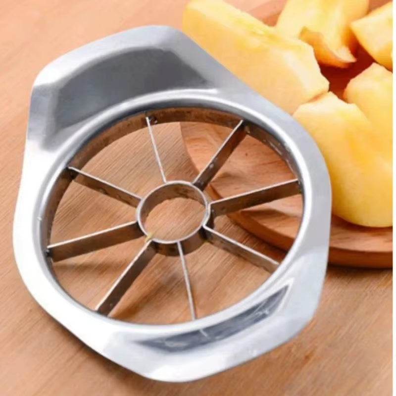 Stainless Steel Apple Cutter & Fruit Slicer – Ergonomic Handle Fruit Divider for Apples, Pears & Vegetables