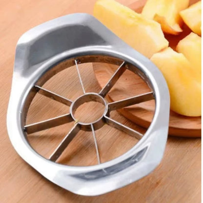 Stainless Steel Apple Cutter & Fruit Slicer – Ergonomic Handle Fruit Divider for Apples, Pears & Vegetables