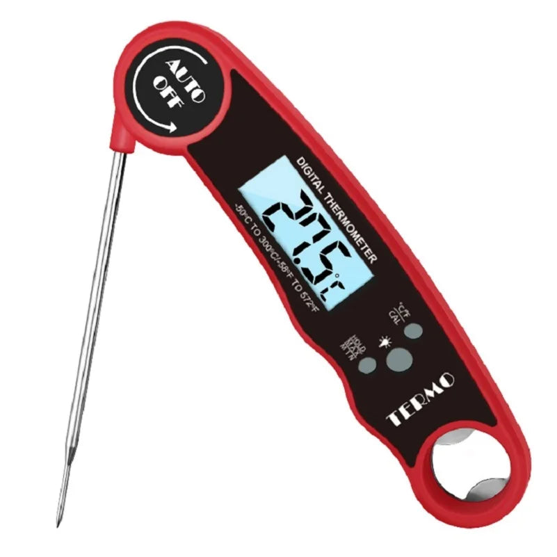 Waterproof Digital Meat Thermometer – Instant Read Food Temperature Probe for BBQ, Grilling, Cooking, Baking & Kitchen Use