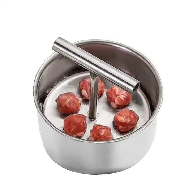 Stainless Steel Meatball Maker – Manual Meatball Mold for Perfect Meatballs, Falafel, Dough Balls & Meal Prep