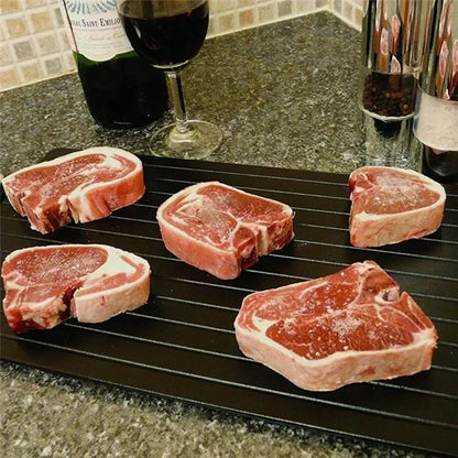 Fast Defrost Tray for Frozen Food – Quick Thawing Plate for Meat, Chicken, Fish & Vegetables | No Electricity Required