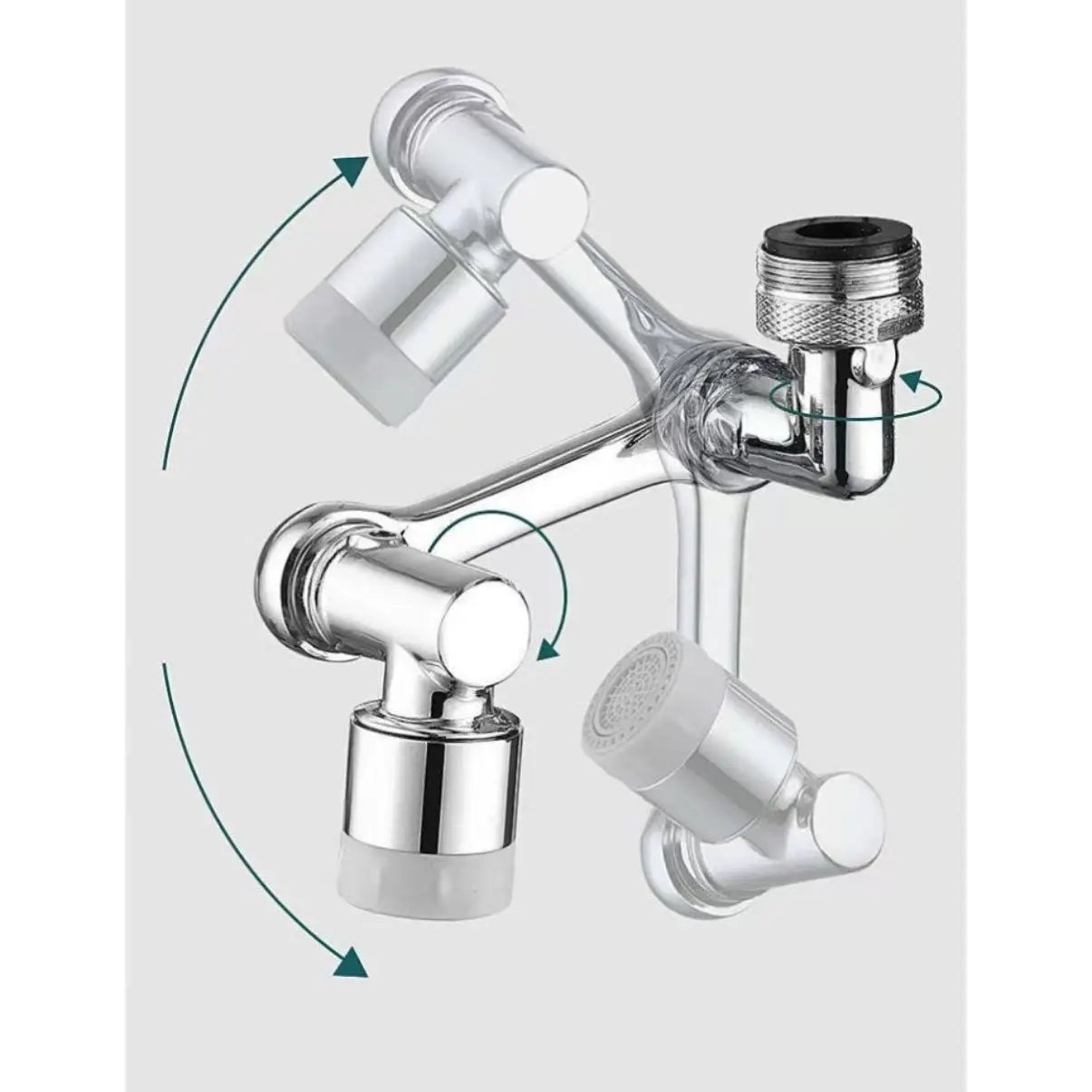 Universal Rotating Faucet Aerator – Kitchen & Bathroom Tap Sprayer Head