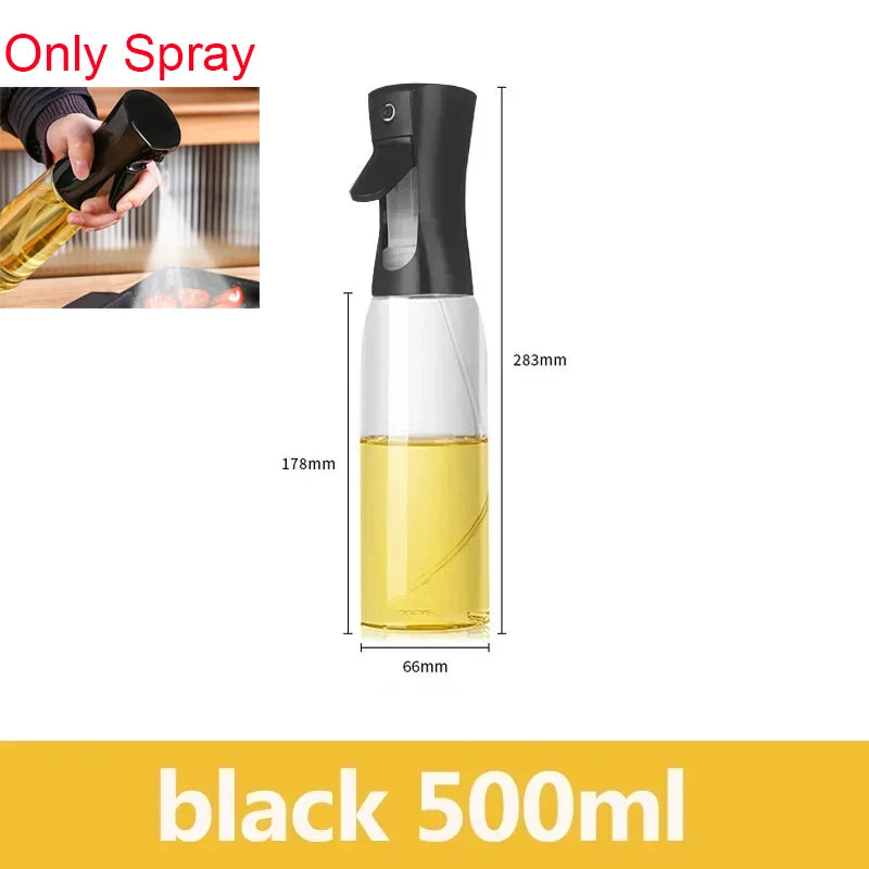 500ML Kitchen Oil Sprayer Bottle – 2-in-1 Olive Oil Dispenser for Roasting, Grilling & Salad Dressing