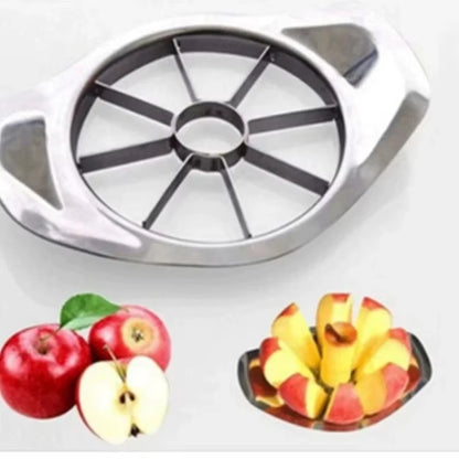 Stainless Steel Apple Cutter & Fruit Slicer – Ergonomic Handle Fruit Divider for Apples, Pears & Vegetables