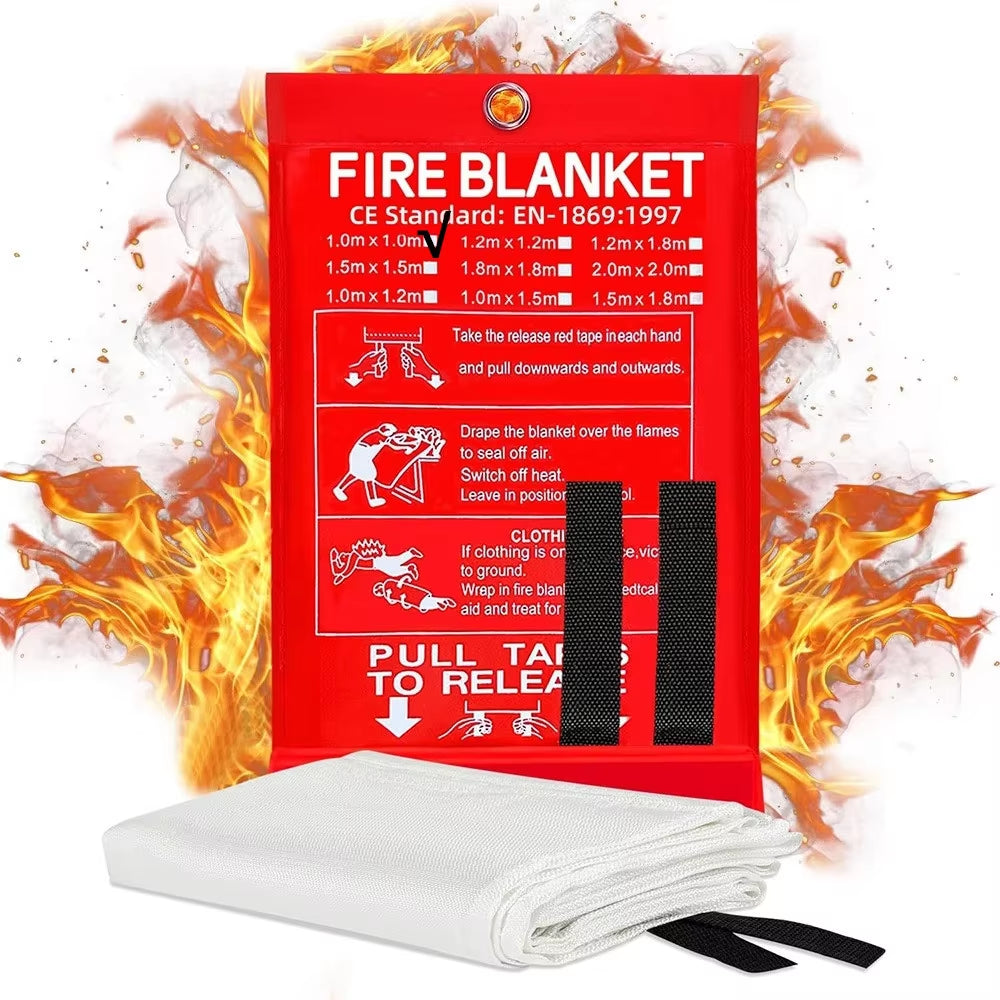 Emergency Fire Blanket for Kitchen & Home – Fireproof, Reusable & Easy to Deploy