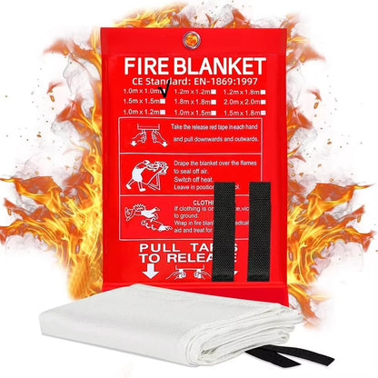 Emergency Fire Blanket for Kitchen & Home – Fireproof, Reusable & Easy to Deploy