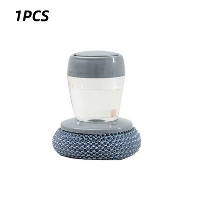Soap Dispensing Dish Brush – Refillable Kitchen Scrubber with Built-In Detergent Dispenser for Pots, Pans & Sink Cleaning