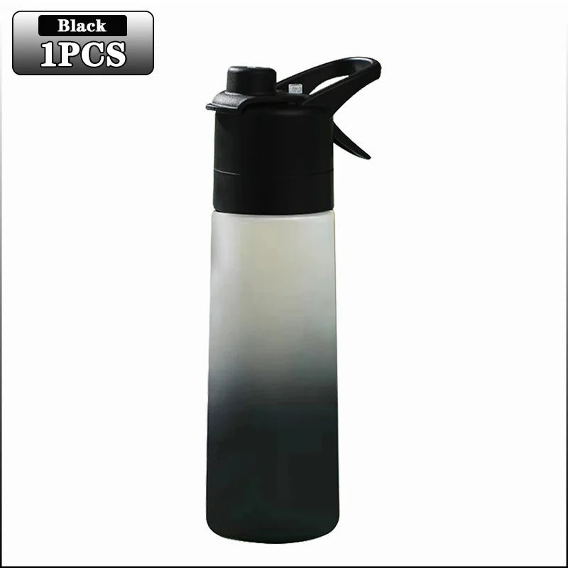 650ml Mist Spray Water Bottle with Straw – Portable Sports Hydration Bottle for Gym, Travel & Outdoor Activities