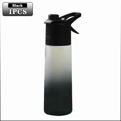 650ml Mist Spray Water Bottle with Straw – Portable Sports Hydration Bottle for Gym, Travel & Outdoor Activities