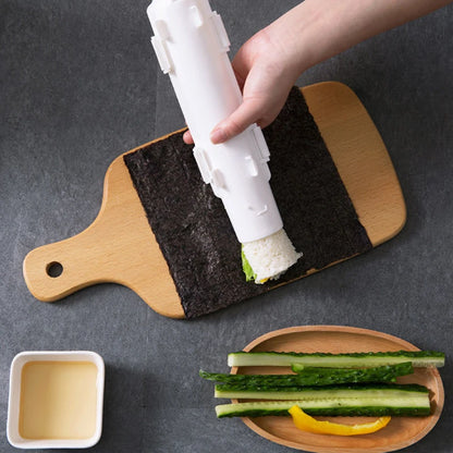 Quick Sushi Maker Kit – Easy DIY Sushi Roller & Rice Mold for Homemade Sushi Rolls, Bento Lunches & Kitchen Fun