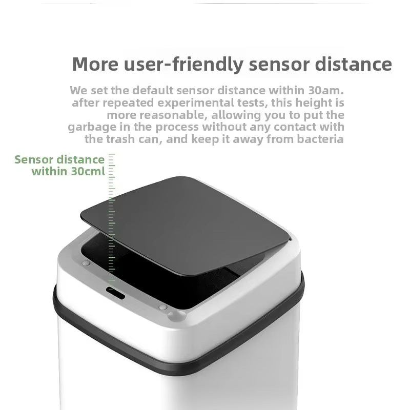 13L Automatic Sensor Trash Can – Touchless Waterproof Bin for Kitchen & Bathroom