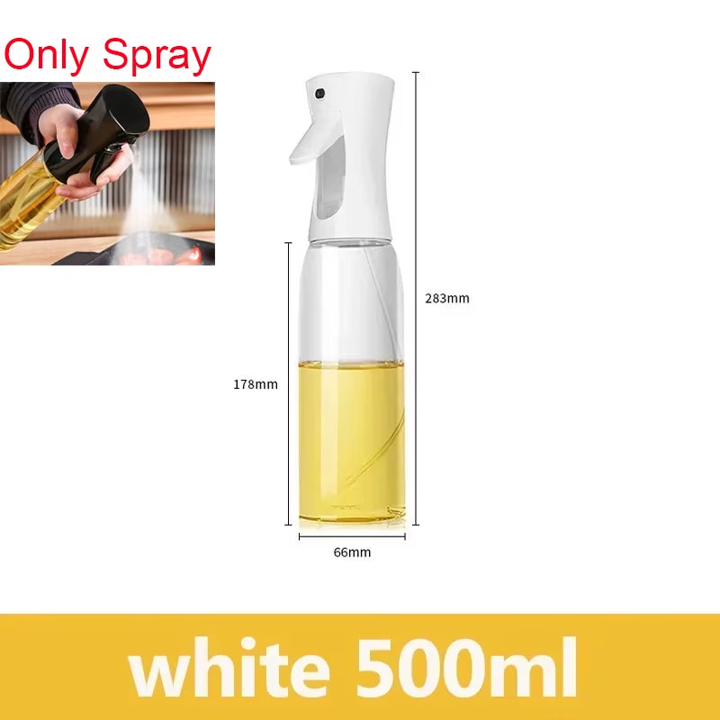 500ML Kitchen Oil Sprayer Bottle – 2-in-1 Olive Oil Dispenser for Roasting, Grilling & Salad Dressing