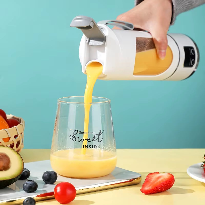 Portable USB Rechargeable Blender & Juicer – Personal Wireless Smoothie Maker with Stainless Steel Blades
