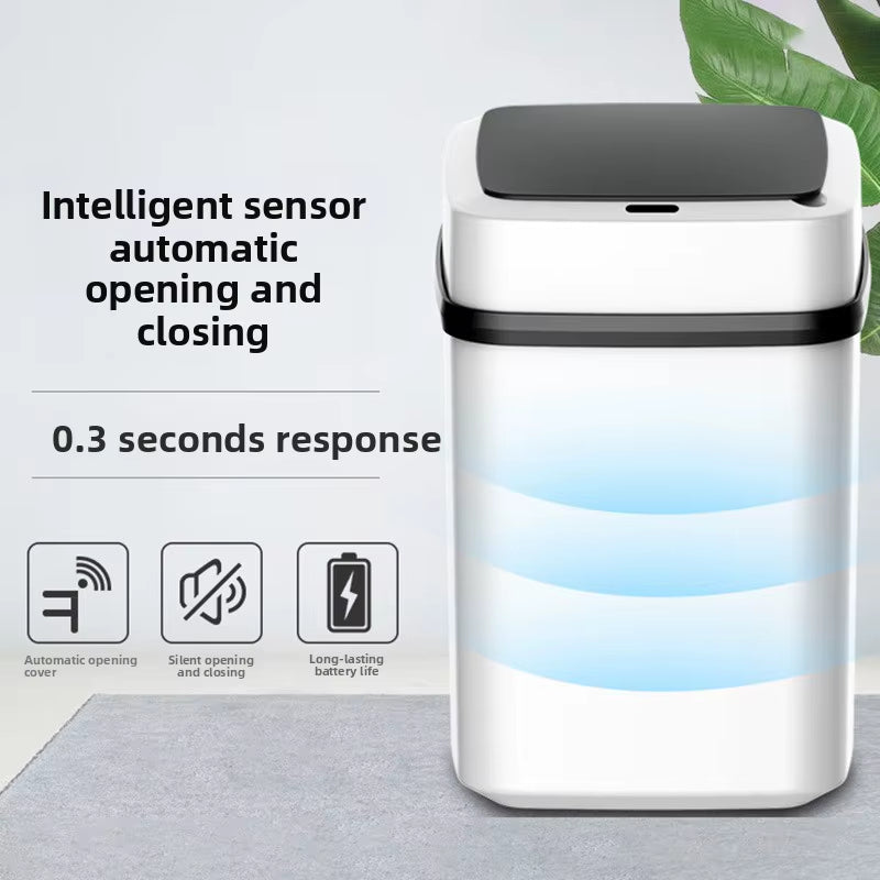 13L Automatic Sensor Trash Can – Touchless Waterproof Bin for Kitchen & Bathroom