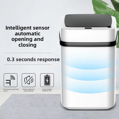 13L Automatic Sensor Trash Can – Touchless Waterproof Bin for Kitchen & Bathroom