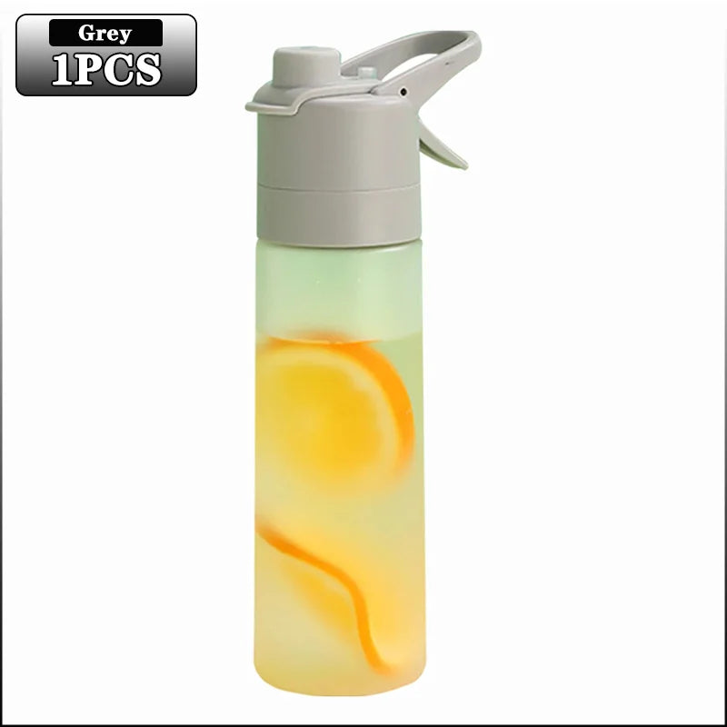 650ml Mist Spray Water Bottle with Straw – Portable Sports Hydration Bottle for Gym, Travel & Outdoor Activities