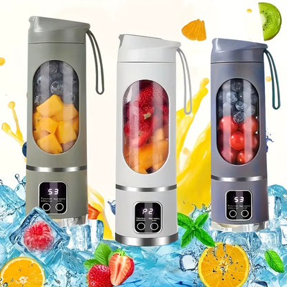 Portable USB Rechargeable Blender & Juicer – Personal Wireless Smoothie Maker with Stainless Steel Blades