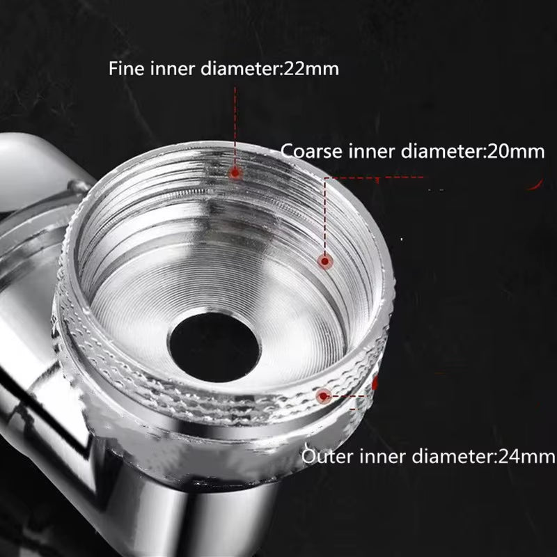 Universal Rotating Faucet Aerator – Kitchen & Bathroom Tap Sprayer Head