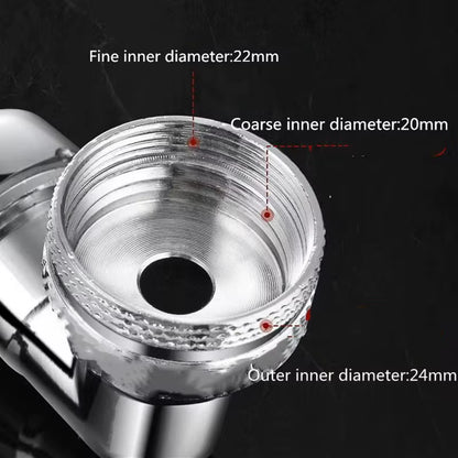 Universal Rotating Faucet Aerator – Kitchen & Bathroom Tap Sprayer Head