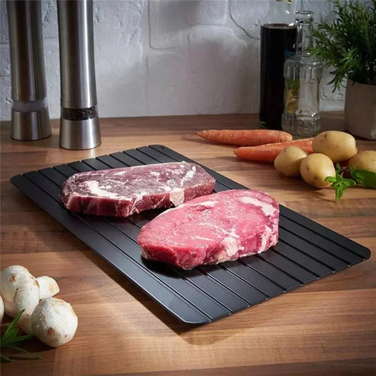 Fast Defrost Tray for Frozen Food – Quick Thawing Plate for Meat, Chicken, Fish & Vegetables | No Electricity Required