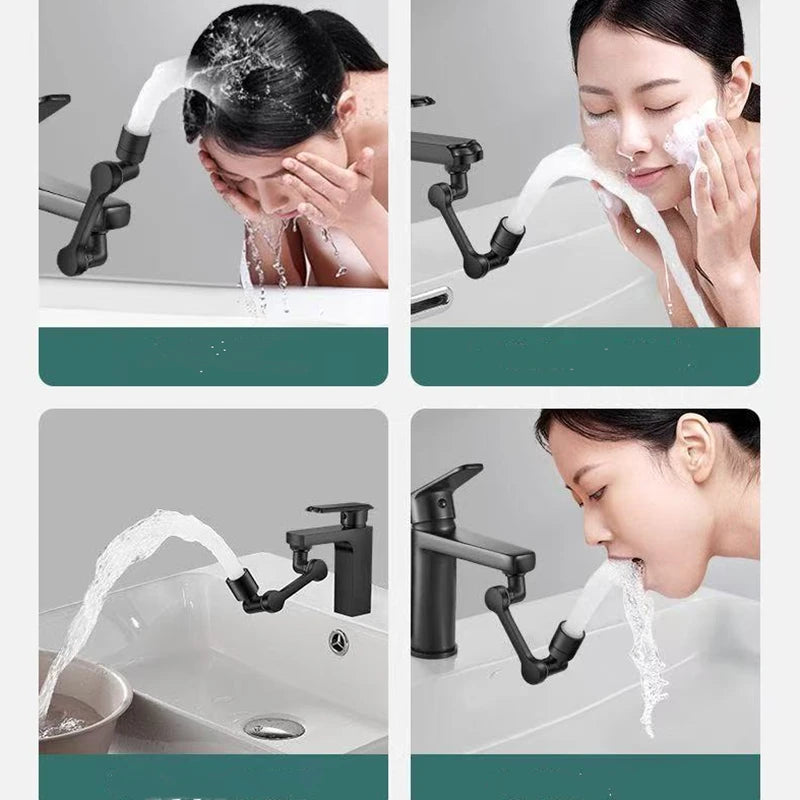 Universal Rotating Faucet Aerator – Kitchen & Bathroom Tap Sprayer Head