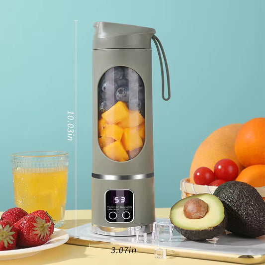 Portable USB Rechargeable Blender & Juicer – Personal Wireless Smoothie Maker with Stainless Steel Blades