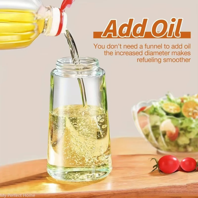 500ML Kitchen Oil Sprayer Bottle – 2-in-1 Olive Oil Dispenser for Roasting, Grilling & Salad Dressing