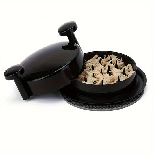 Upgraded Chicken Shredder Tool with Transparent Lid – Large Non-Slip Meat & Vegetable Shredder for Fast Food Preparation