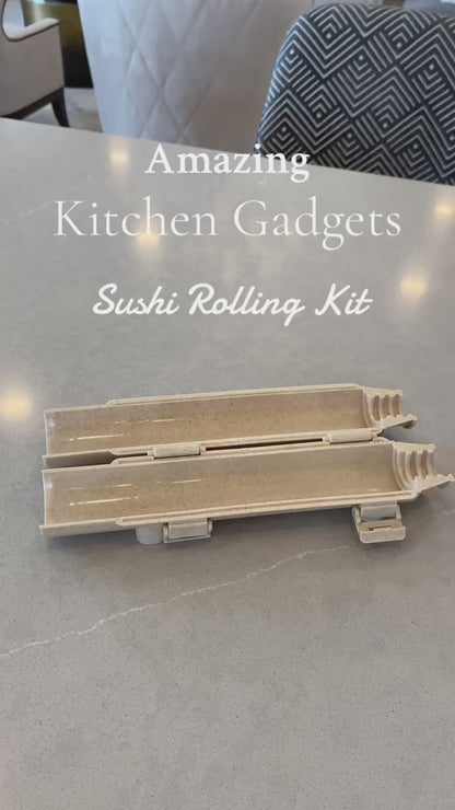 Quick Sushi Maker Kit – Easy DIY Sushi Roller & Rice Mold for Homemade Sushi Rolls, Bento Lunches & Kitchen Fun